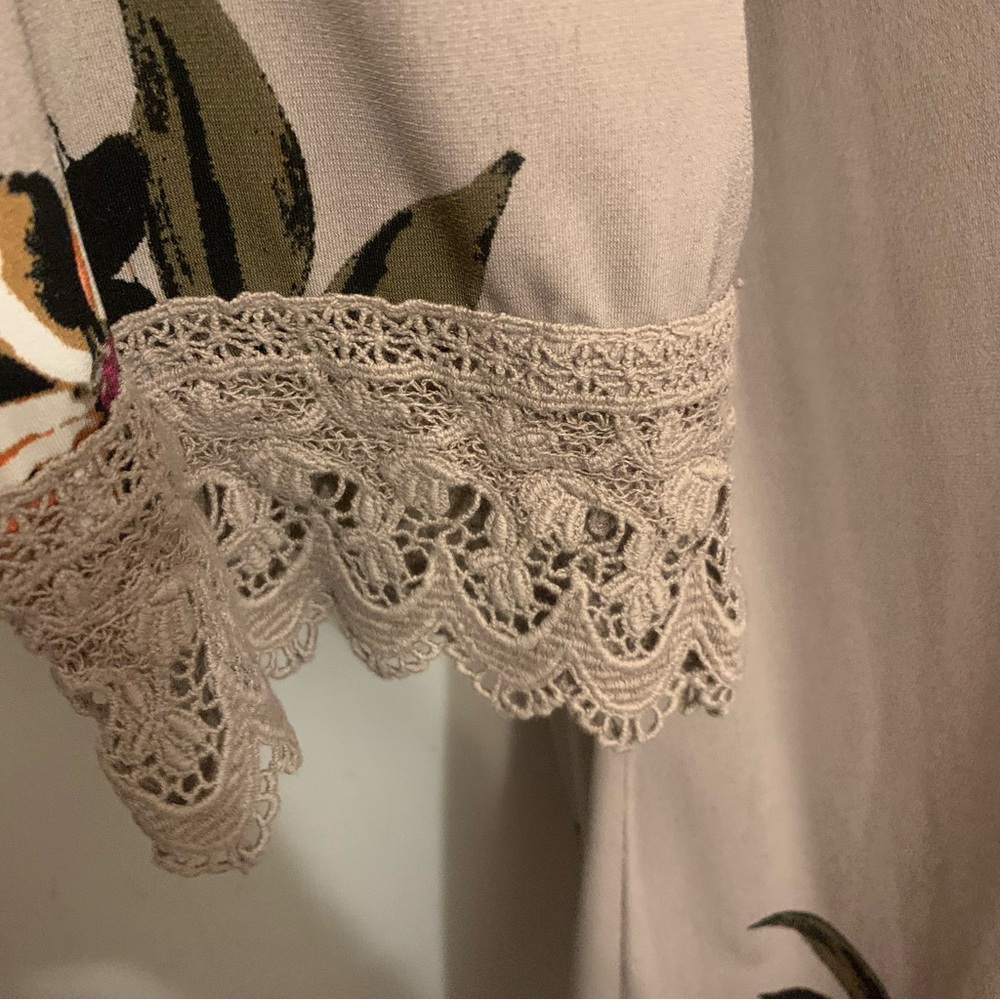 Alfani Floral Tunic 3/4 Sleeve Top Sz XL - Picture 9 of 11